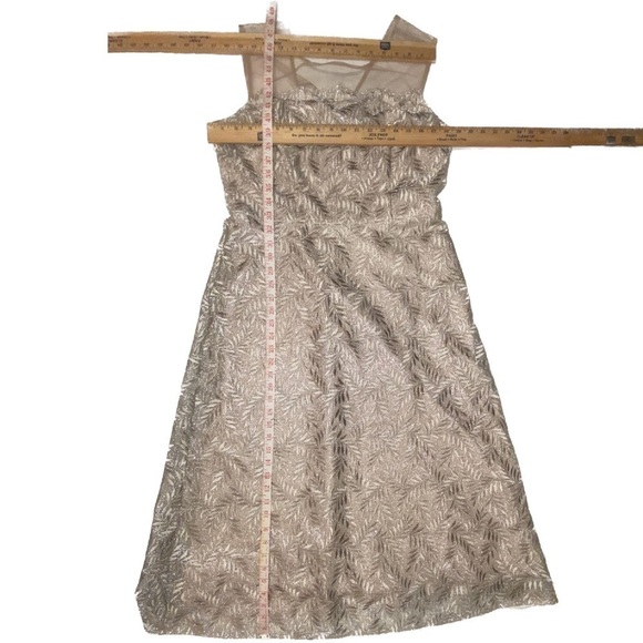 JS Collections Women's “Rosie” Pink and Gold Cocktail Dress Size 12 - Picture 12 of 15